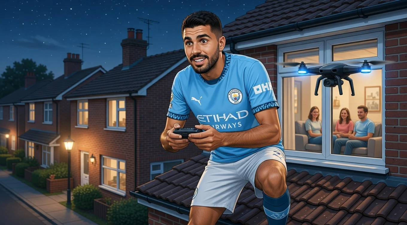 Дроны, приватность и полиция: Почему на Родри ополчились соседи в Салфорде