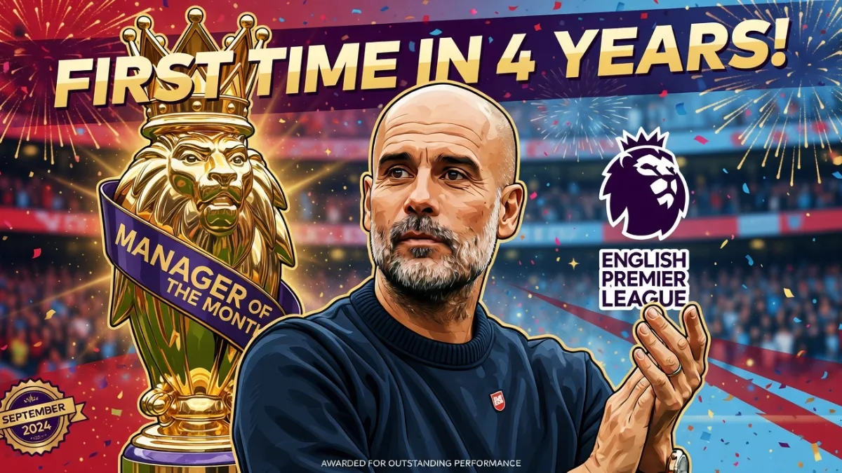 Пеп Гвардиола признан тренером месяца в АПЛ впервые за четыре года