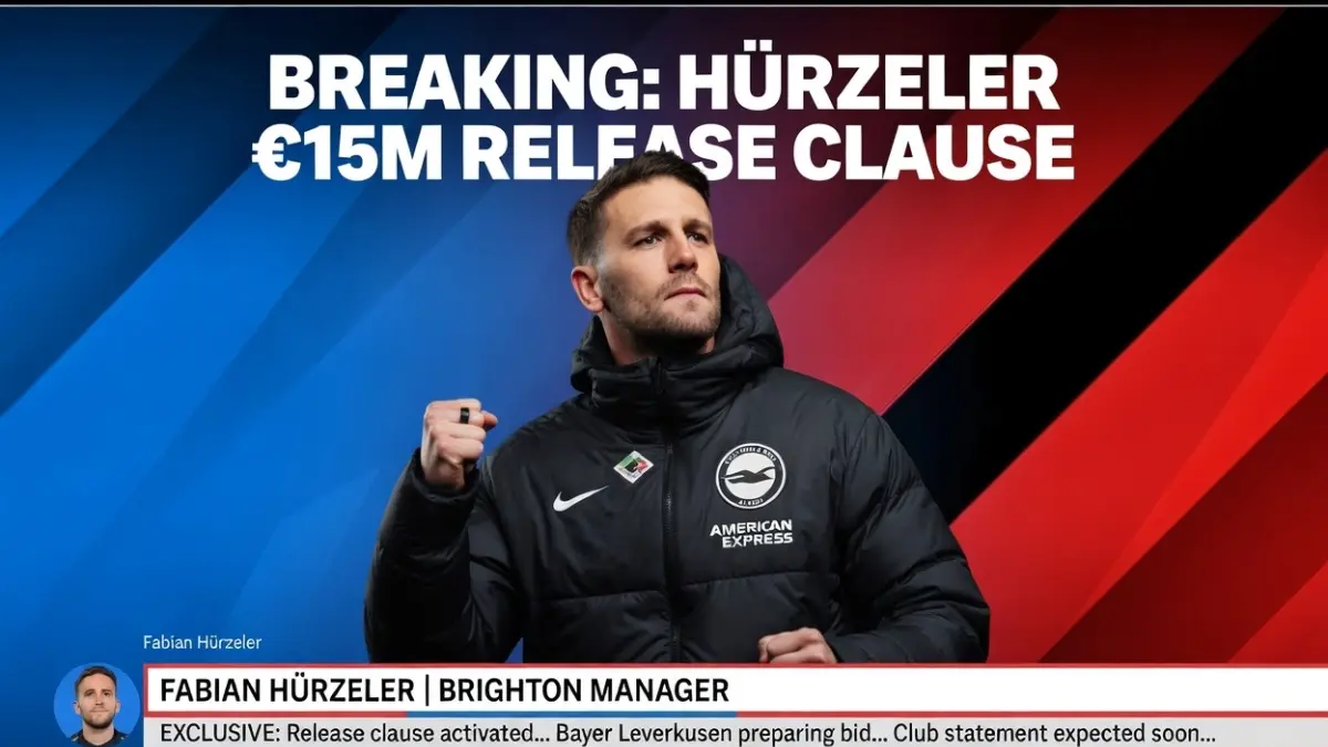 Главный тренер английского «Брайтона» Фабиан Хюрцелер. — В контракте Фабиана Хюрцелера с «Брайтоном» прописаны отступные — тренер интересен «Байеру»