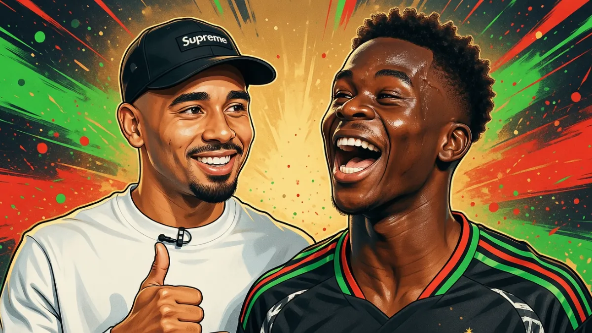 Габриэл Жезус и Букайо Сака — Габриэл Жезус: «Сака уже находится за одним столом с лучшими вингерами мира»