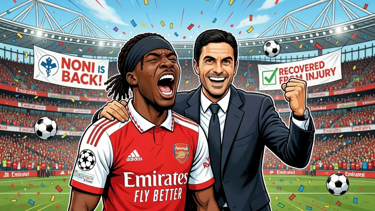 Нони Мадуэке и Микель Артета — Тренер «Арсенала» Микель Артета высказался по поводу травмы Нони Мадуэке