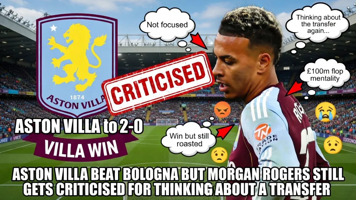 Морган Роджерс — «Астон Вилла» обыграла «Болонью», но Морган Роджерс попал под огонь критики