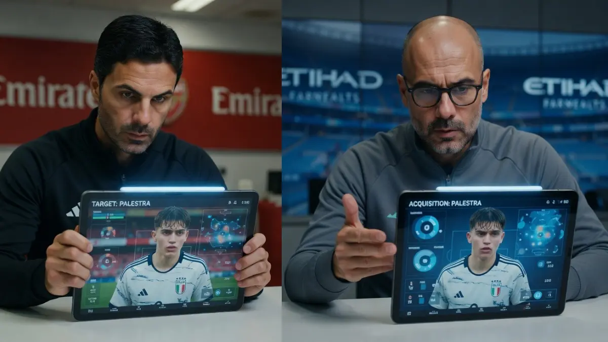 Микель Артета, Пеп Гвардиола и Марко Палестра — «Арсенал» и «Манчестер Сити» сразятся за Марко Палестру стоимостью €40 млн