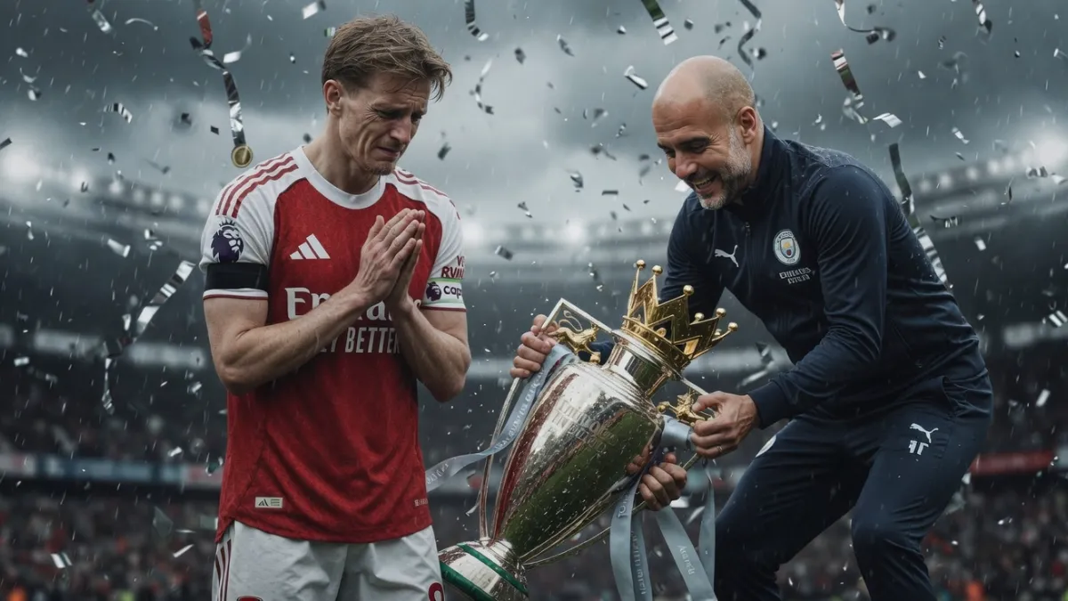 Мартин Эдегор и Пеп Гвардиола — Мартин Эдегор: «Мы должны продолжать — судьба титула решится в самом конце»