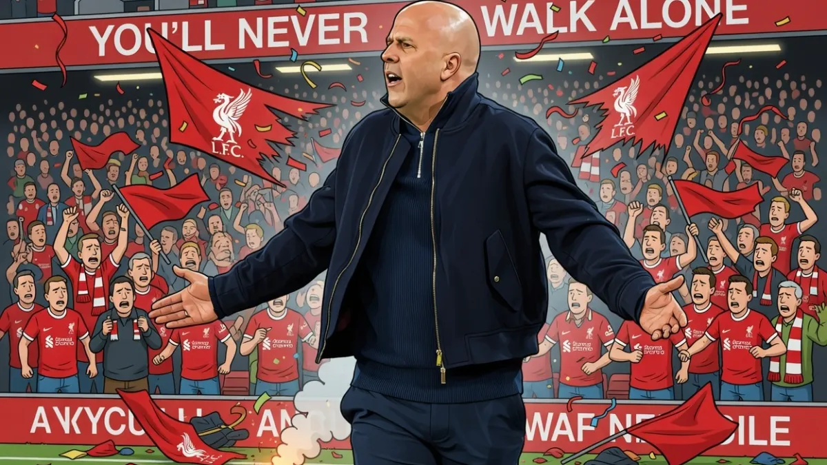 Арне Слот испортил вечеринку фанатов «Ливерпуля»