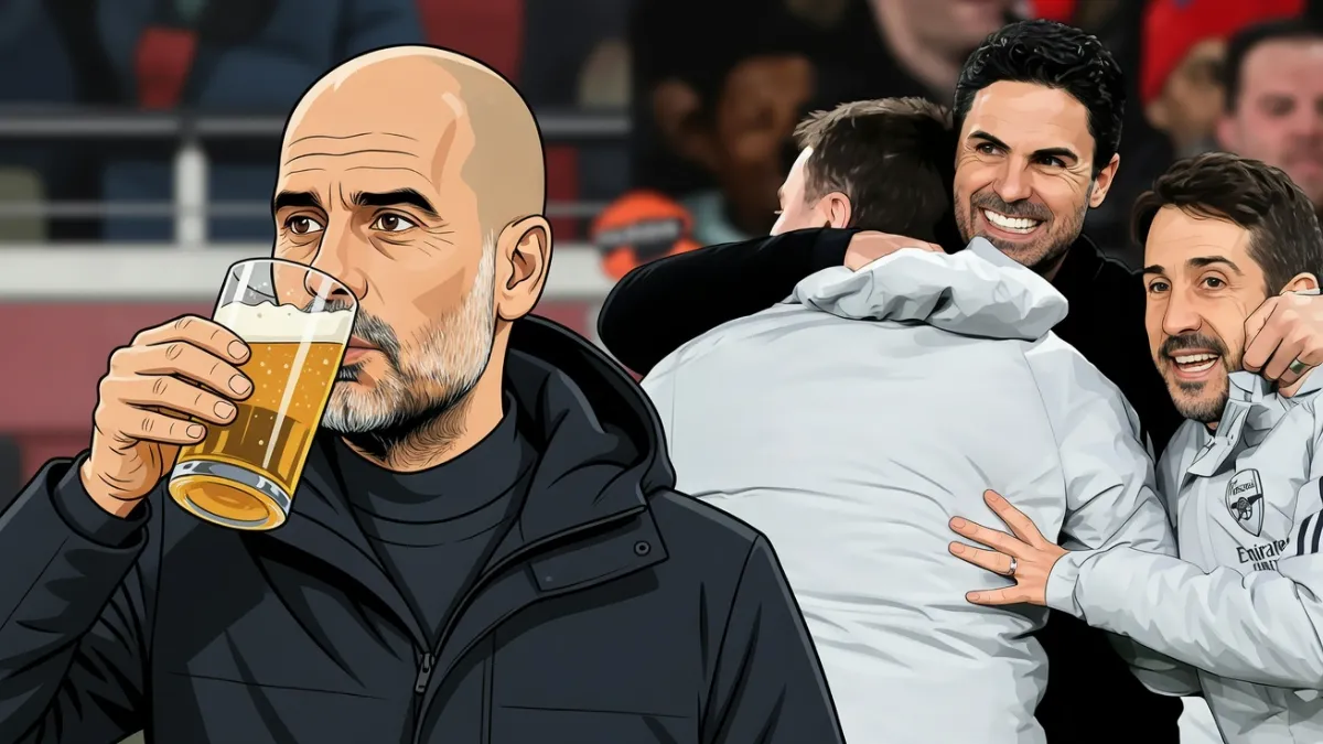 Пиво вместо футбола: Пеп Гвардиола иронизирует над отрывом «Арсенала»
