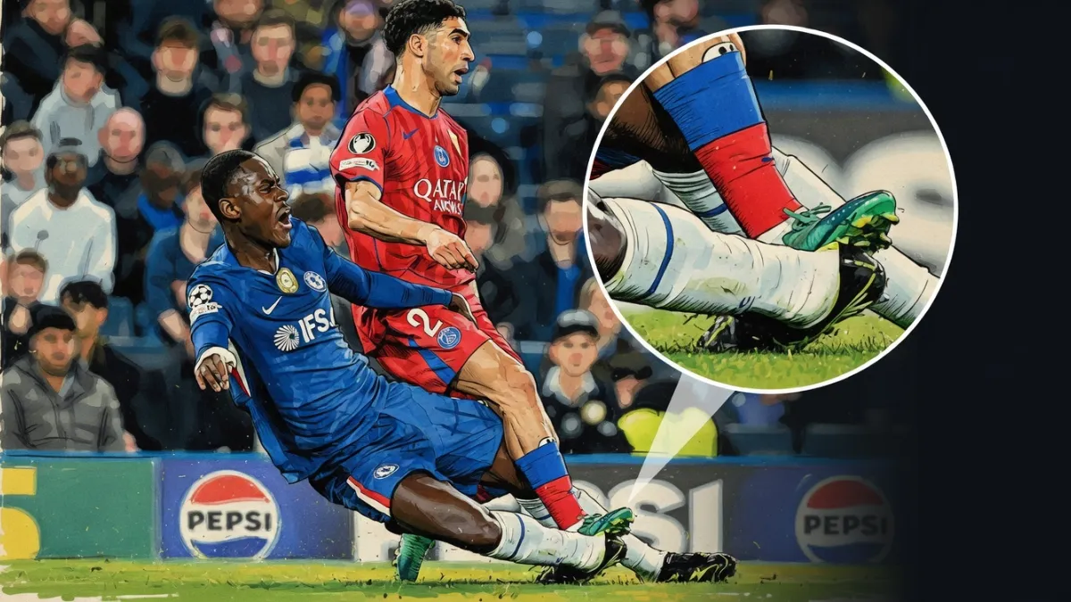 Игрок «Челси» Трево Чалоба сломал ногу в матче против ПСЖ?