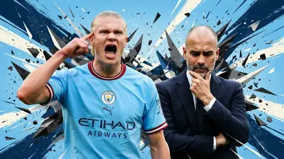 Эрлинг Холанд и Пеп Гвардиола — 