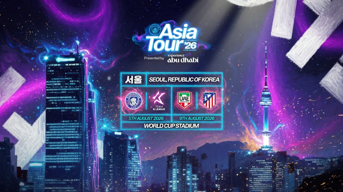Asia Tour 2026 — Азиатское турне: «Манчестер Сити» подтвердил два матча в Южной Корее