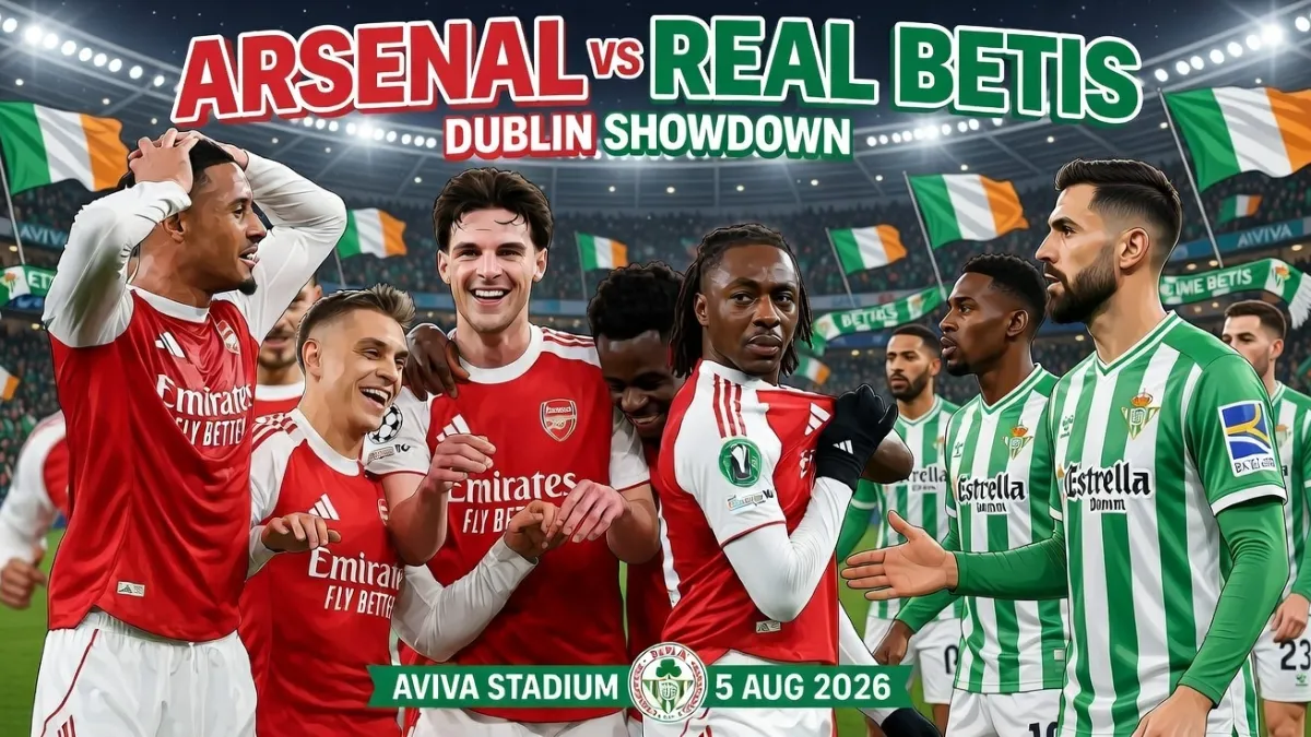 «Арсенал» сыграет с «Реал Бетис» в Дублине в рамках предсезонной подготовки