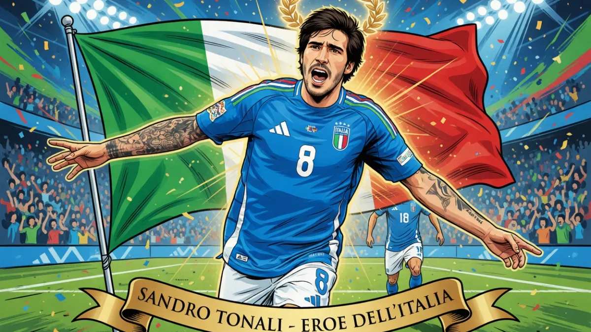 Сандро Тонали ответил на слухи о трансфере голом за сборную Италии